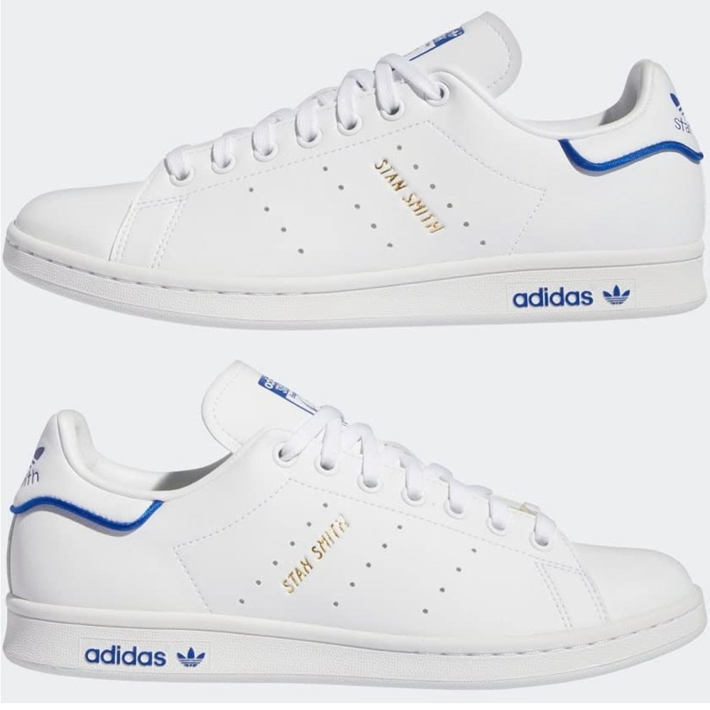 Adidas Stan smith - white and royal blue - NWT